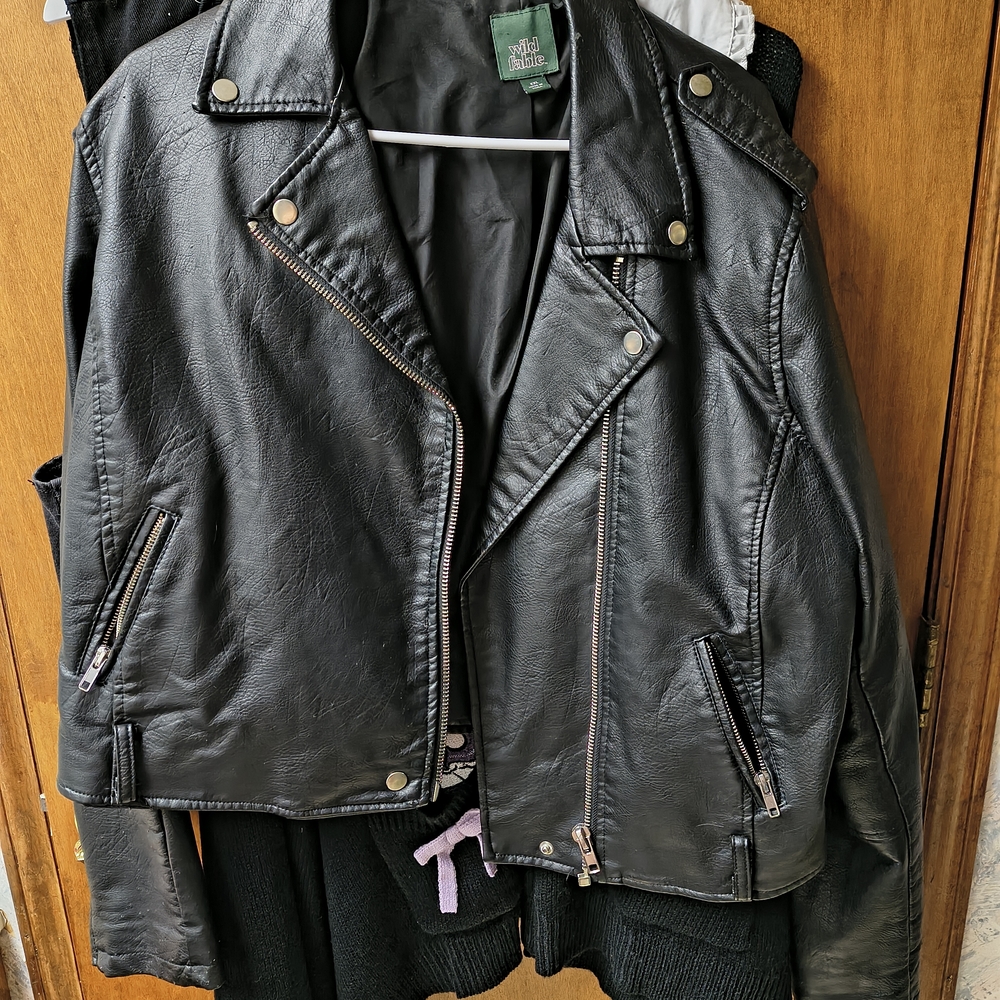 Wild Fable Faux Leather Motorcycle Jacket